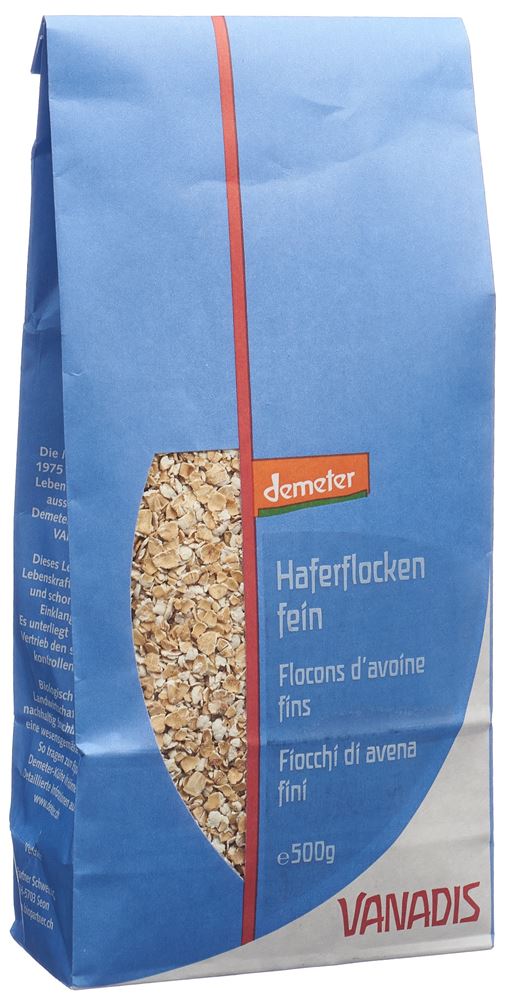 Image of Vanadis Haferflocken fein Demeter 500 g