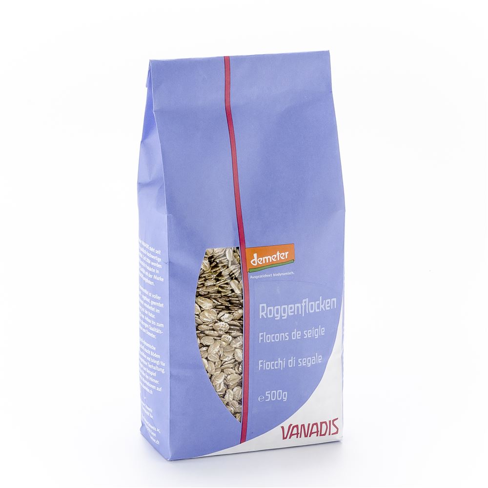 Vanadis fiocchi di segale grandi 500 g