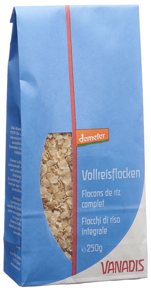 Vanadis flocons de riz complet demeter 250 g