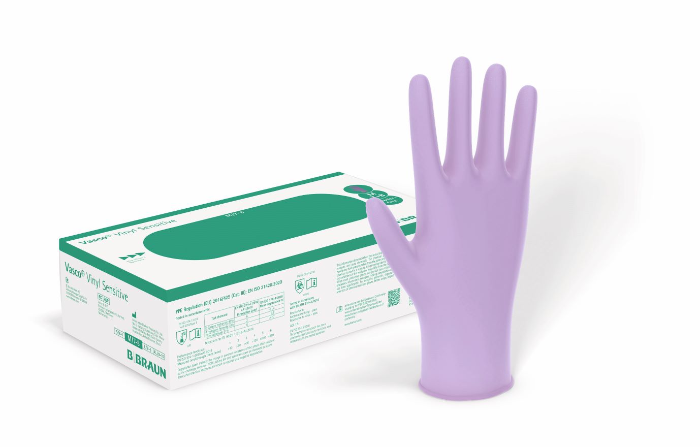 Vasco Handschuhe M Vinyl Sensitive Box 100 Stk