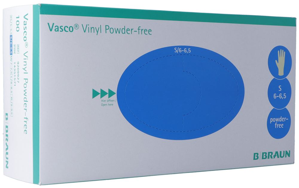Vasco Handschuhe S Vinyl 100 Stk