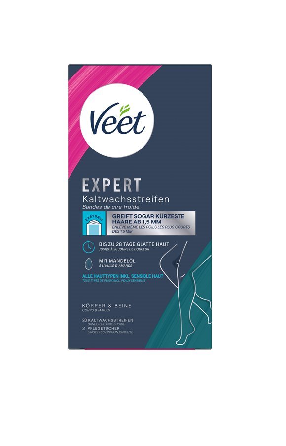Veet Expert Kaltwachsstreifen Körper&Beine 20 Stk