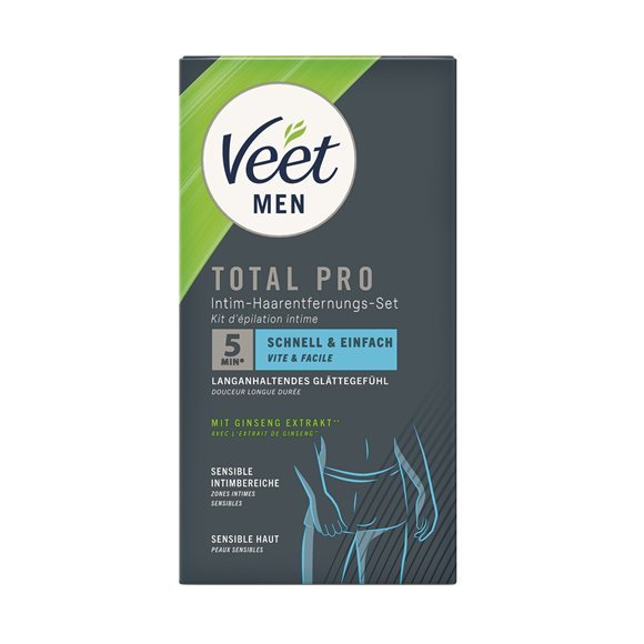 Veet - Men TOTAL PRO Intim-Haarentfernungs-Set 150 ml