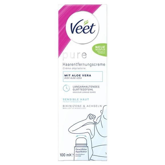 Veet Pure Enthaarungscreme Bikini & Achseln sensible Haut Tb 100 ml