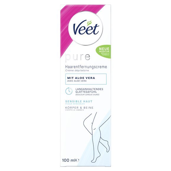 Veet Pure Enthaarungscreme Körper & Beine sensible Haut Tb 100 ml