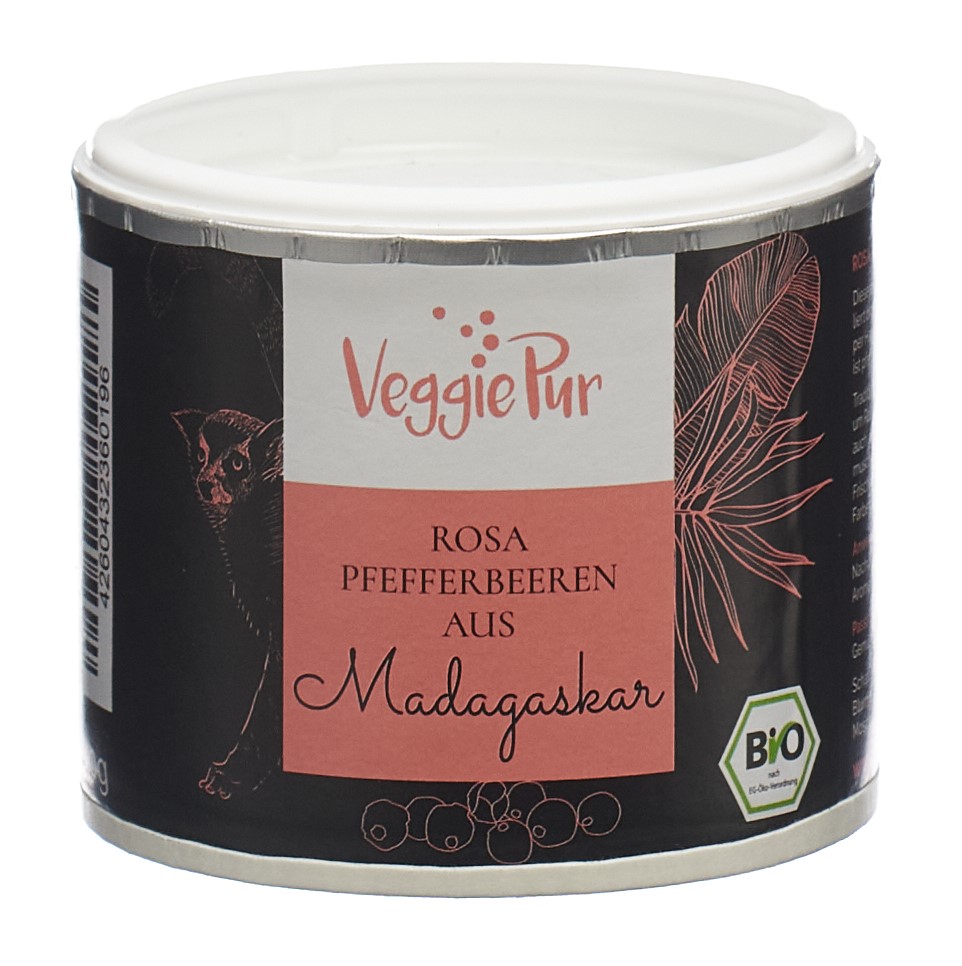 VeggiePur Rosa Pfefferbeeren Bio aus Madagaskar Ds 40 g