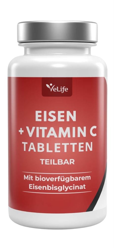 Velife Fer + Vitamine C cpr sécables bte 120 pce