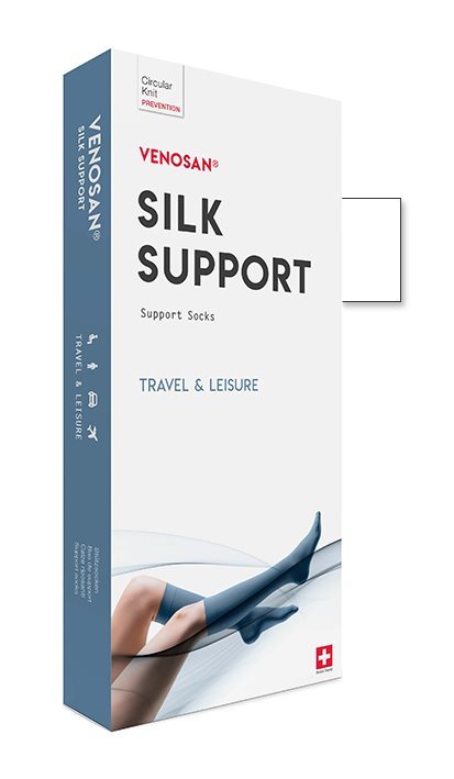 Venosan Silk A-D Support Socks M white 1 Paar