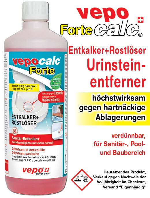 Vepocalc Forte détartrant+antirouille fl 1000 ml