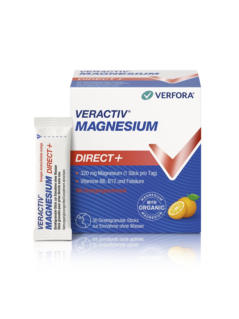 Image of Veractiv Magnesium Direct+ Orange Stick 30 Stk