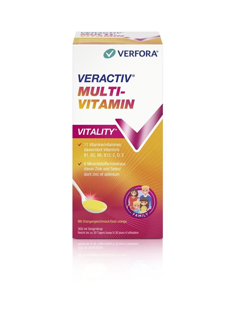 Veractiv Multivitamin Sirup Fl 300 ml | Nahrungsergänzung | Vitamine & Prävention