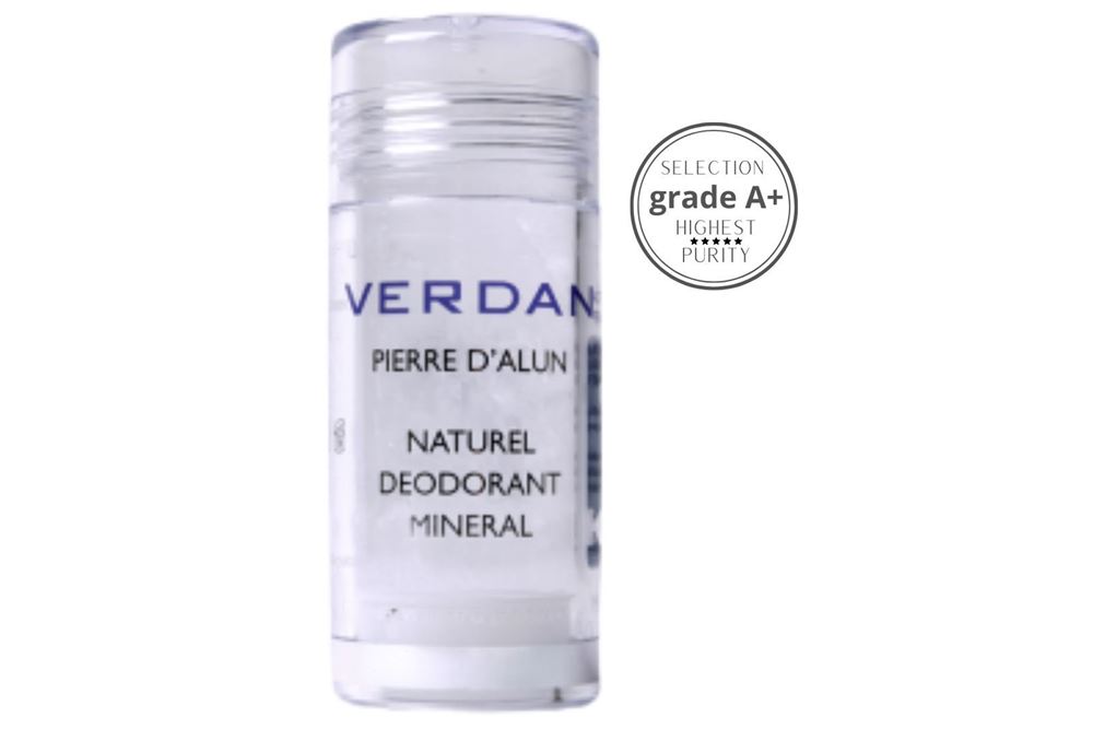 Verdan pietra di allume marmorizzata grado A+ deodorante stick minerale 100% di origine naturale certificato Ecocert 100 g