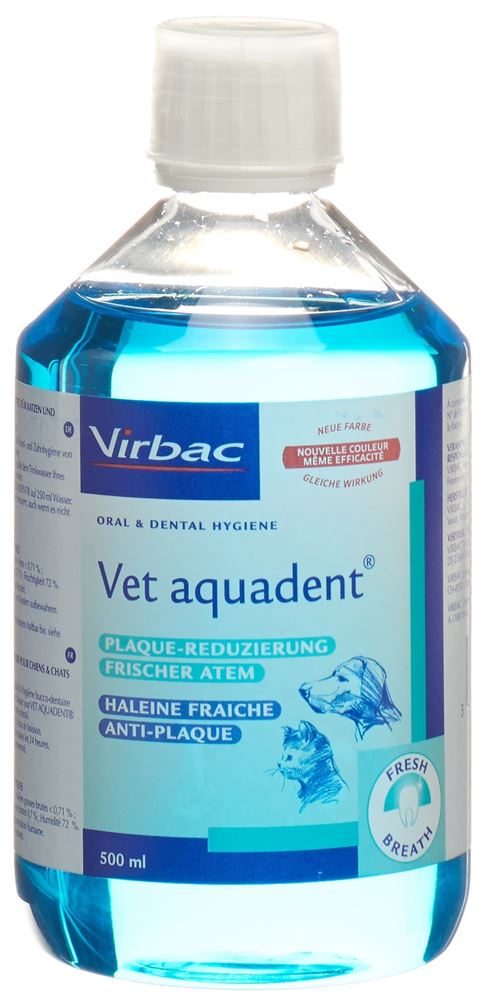 Vet Aquadent soluzione per cani/gatti flacone 500 ml