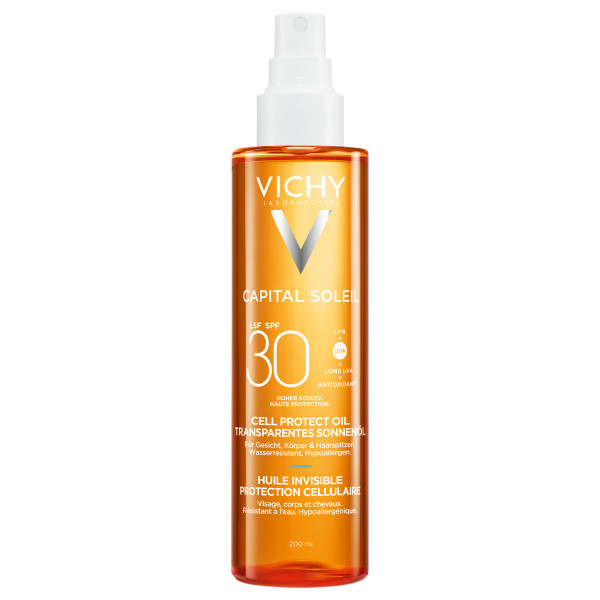 Image of Vichy Capital Soleil Cellprotection Oil Lsf30 FRENnl 200 ml