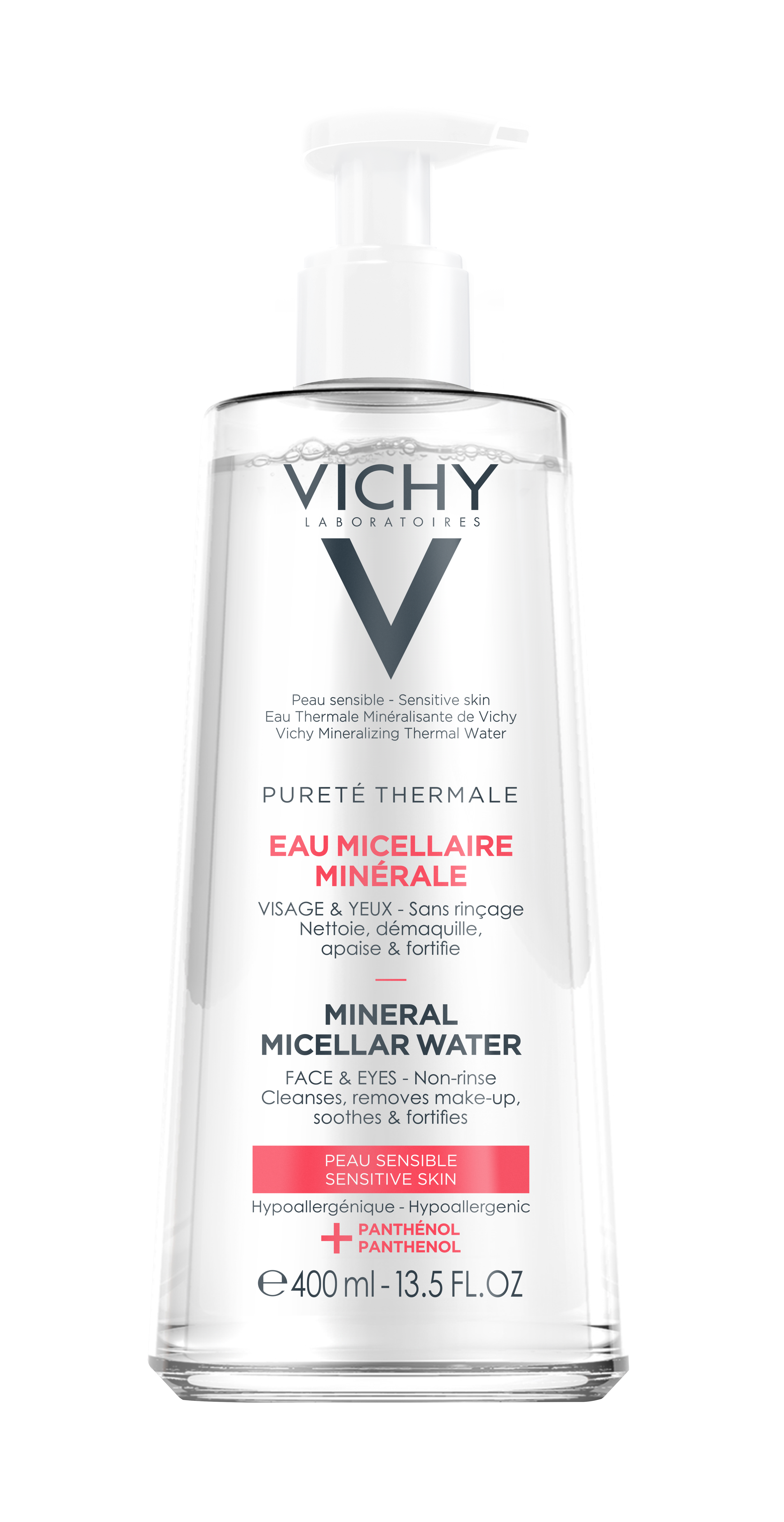 Image of Vichy Pureté Thermale Mizellen Reinigungsfluid empfindliche Haut Fl 400 ml