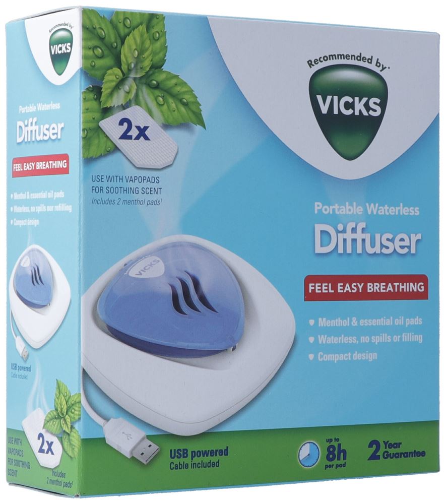 Image of Vicks wasserloser tragbarer Diffusor Vh1800Eu