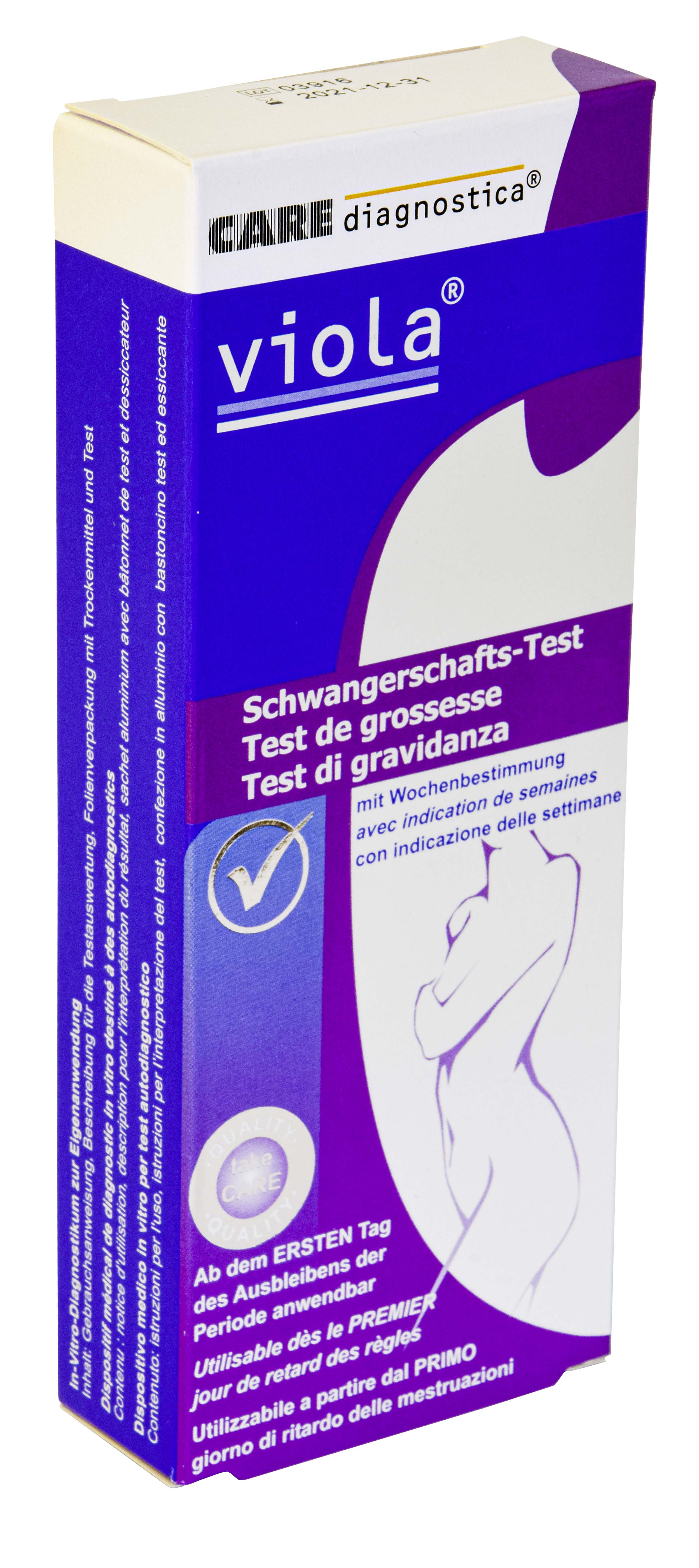 Viola Schwangerschaftstest