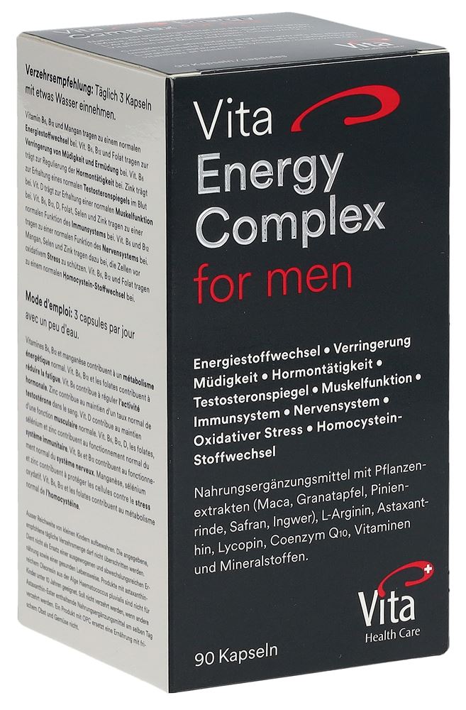 Vita Energy Complex for men Kapsel im Glas