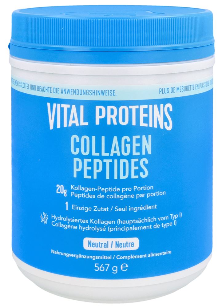 Vital Proteins Collagen Peptides Dose 567 g Nahrungsergänzung Prävention Vitamine Kollagenproduktion Flexibilität Bewegung