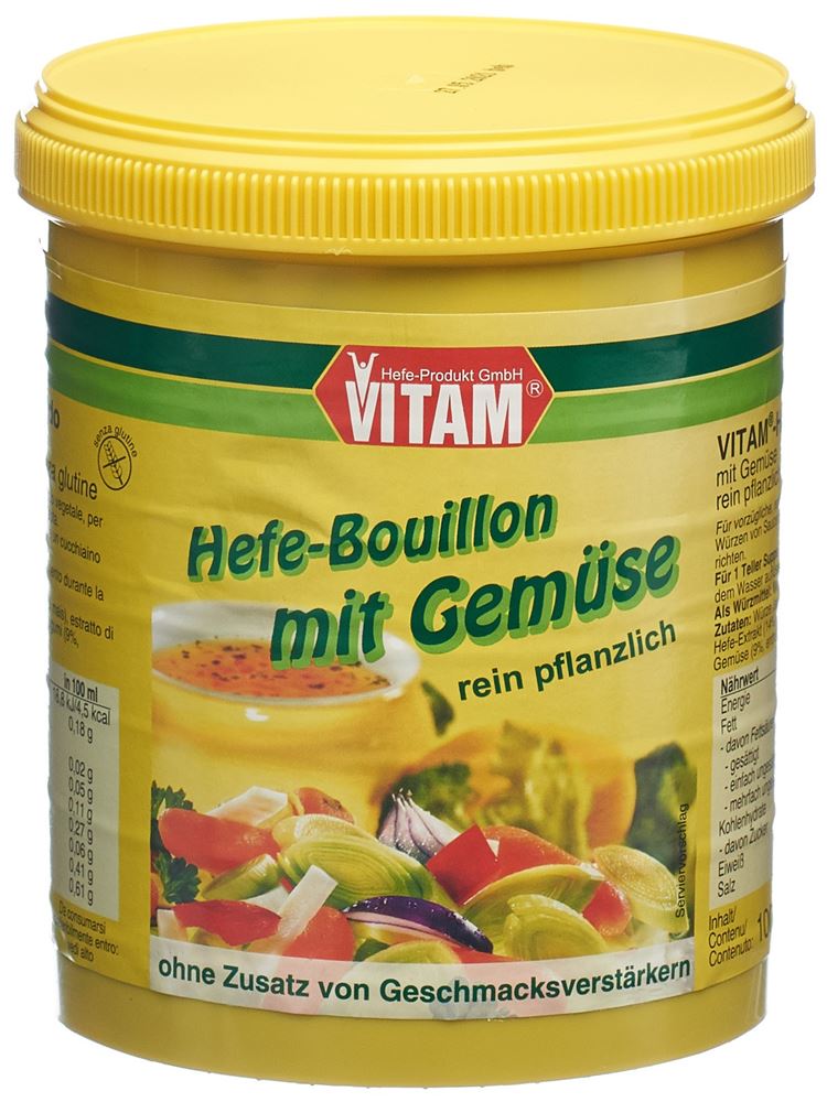 Vitam bouillon de levure pâte avec légumes sans gluten bte 1 kg