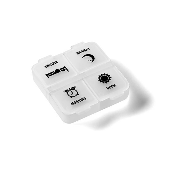 Image of Vitility Medikamentendosierer 1 Tag 4 Fächer