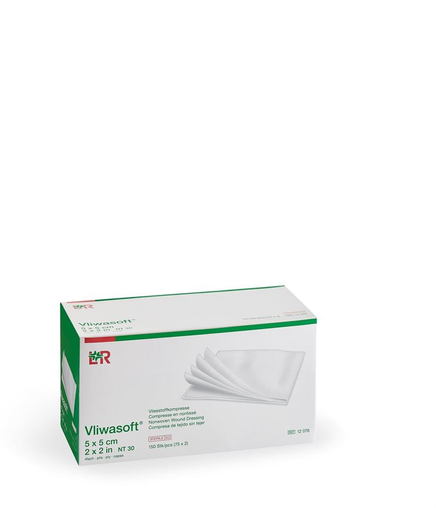 Image of Vliwasoft SET NW Kompr 8 5x5cm 4fach 75 x 2 Stk