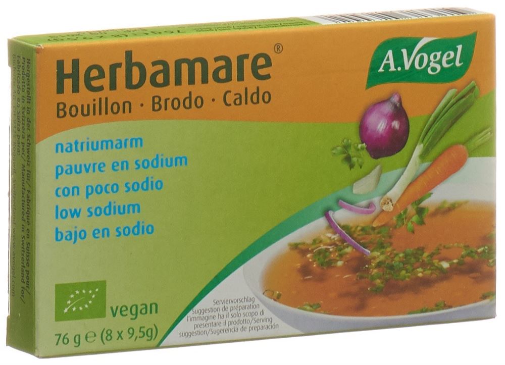 Image of Vogel Herbamare Bouillon Würfel salzarm Bio 8 x 9.5 g