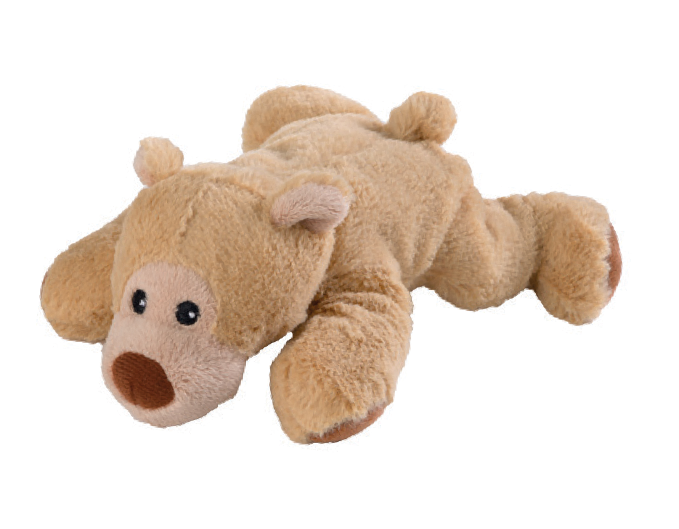 Warmies Minis Wärme-Stofftier Bär liegend beige