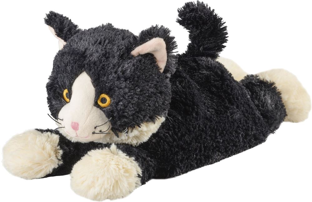 Warmies peluche riscaldante gatto sdraiato imbottitura alla lavanda