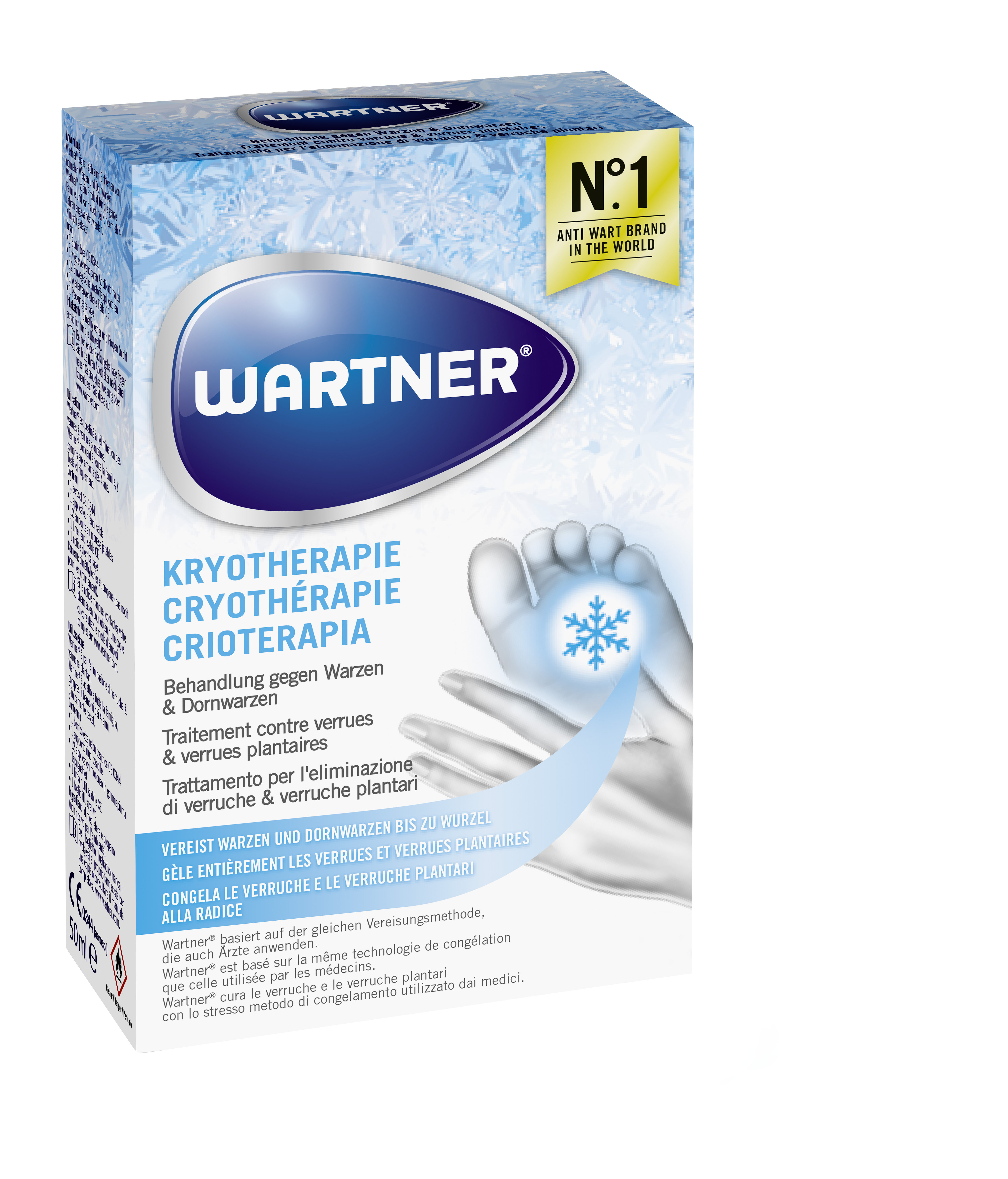 Wartner cryothérapie verrues + verrues plantaires spr 50 ml
