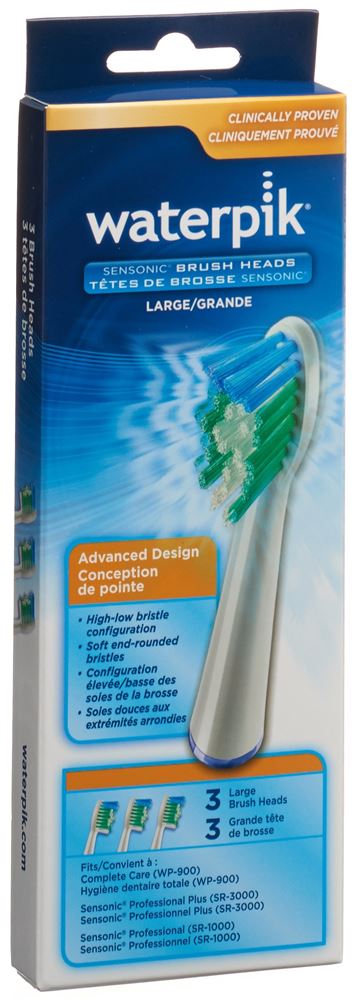 Waterpik Aufsteckbürsten Standard Srrb-3E 3 Stk | Nahrungsergänzungsmittel