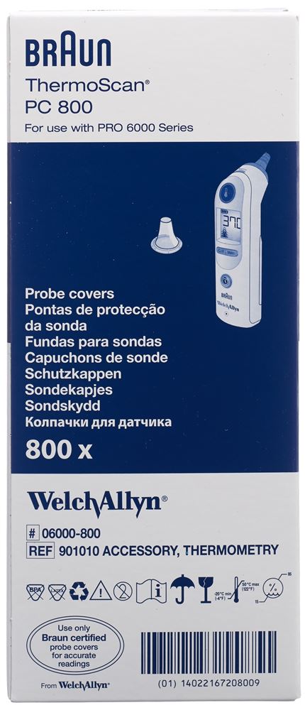 Image of Welch Allyn Braun ThermoScan PRO 6000 Schutzhüllen 800 Stk