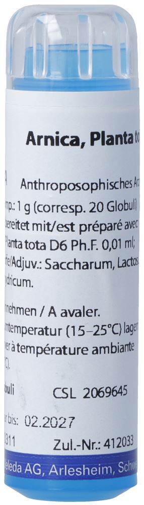 Image of Weleda Arnica Planta tota Glob D 6 4 g