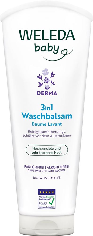 Weleda baby Derma 3in1 Waschbalsam weisse Malve Tb 200 ml