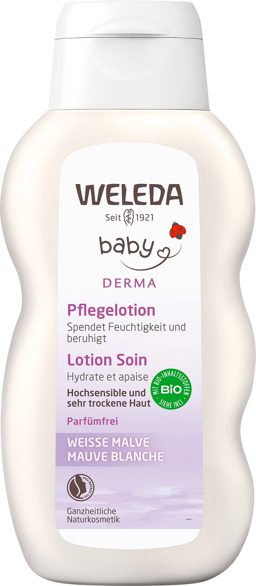 Image of Weleda Baby Derma Pflegelotion weisse Malve Fl 200 ml