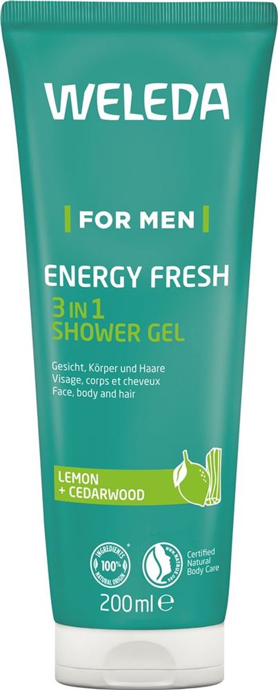 Weleda FOR MEN Energy Fresh Shower Gel 3in1 Tb 200 ml