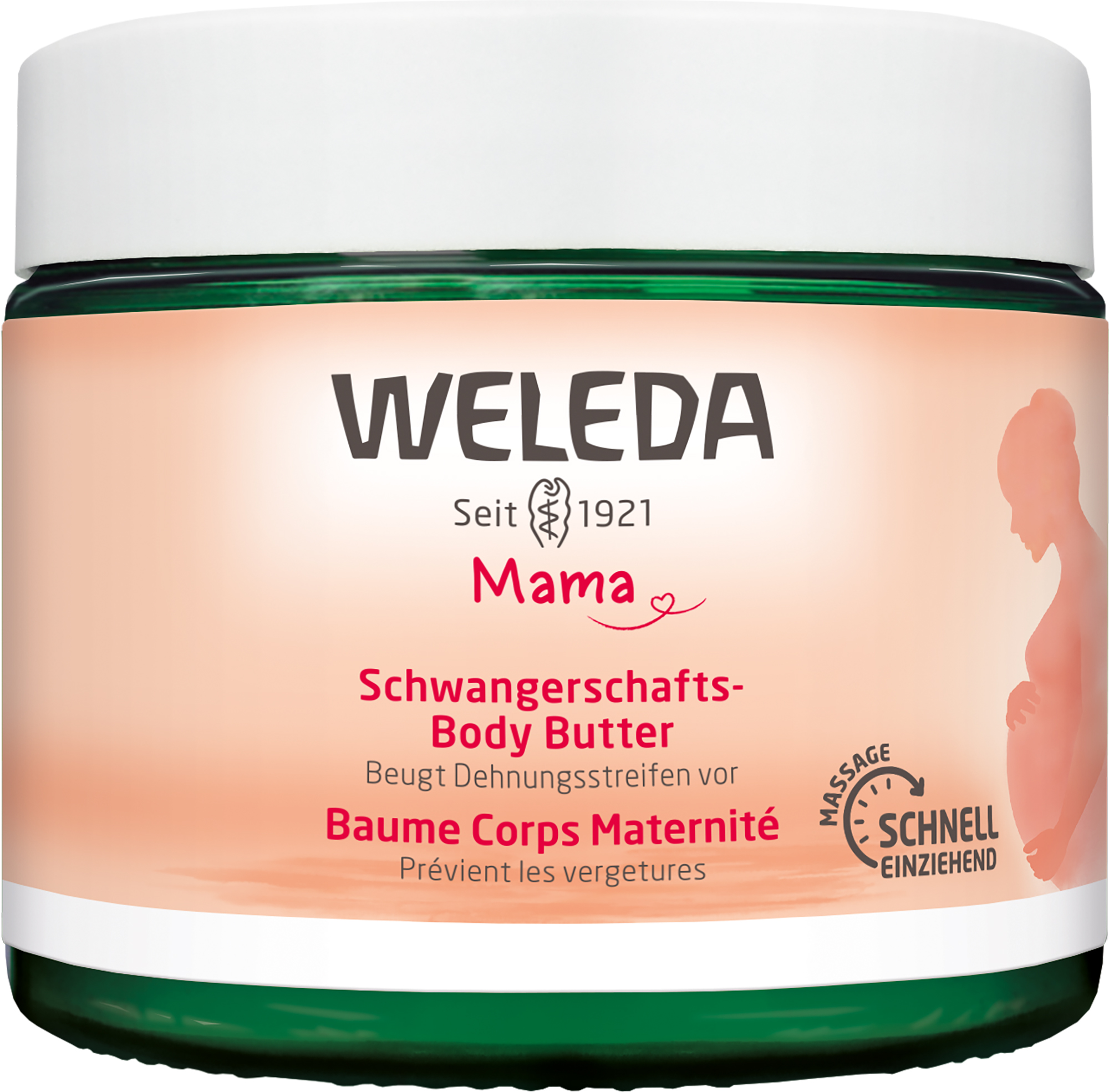 Weleda Mama Body Butter Schwangerschaft Glas 150 g