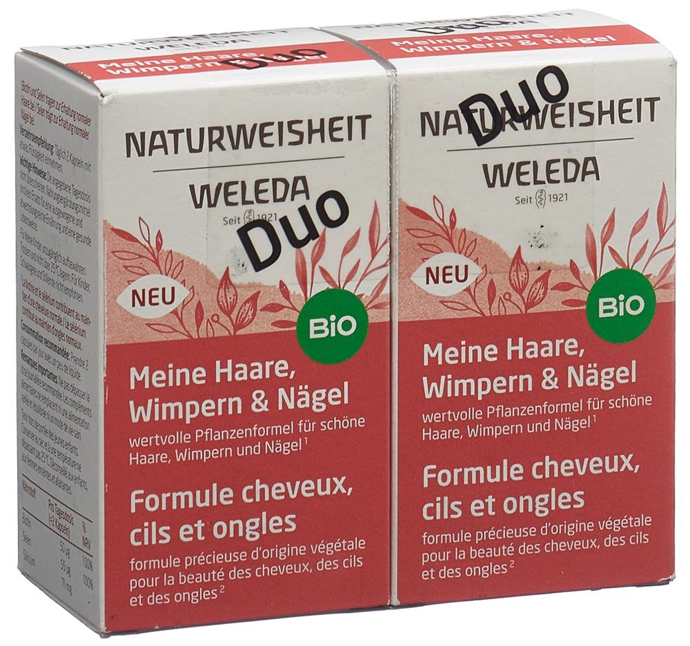 Weleda Naturweisheit formule cheveux cils & ongles 2 bte 46 pce