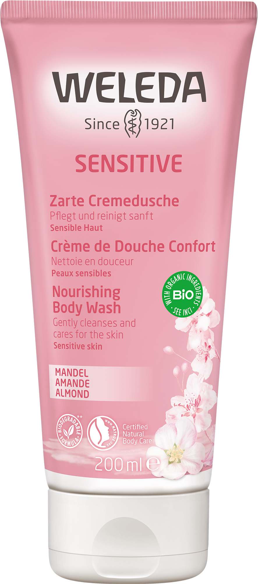Image of Weleda Pflegedusche sensitiv Mandel Tb 200 ml