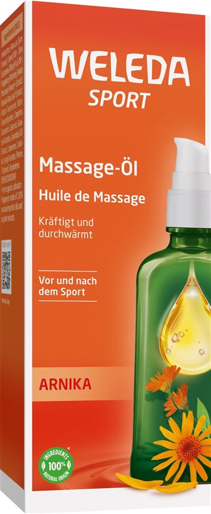 Weleda Sport Massage-Öl Arnika Glasfl 100 ml