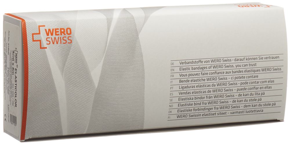 Image of Wero Swiss Elasticolor Elastische Binde 5mx4cm lila 10 Stk