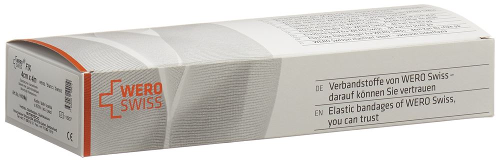 Wero Swiss Fix benda di garza elastica 4mx4cm bianco 20 pezzi