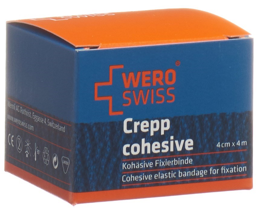 Image of Wero Swiss Lux K-10 Elastische Fixierbinde 4mx4cm weiss