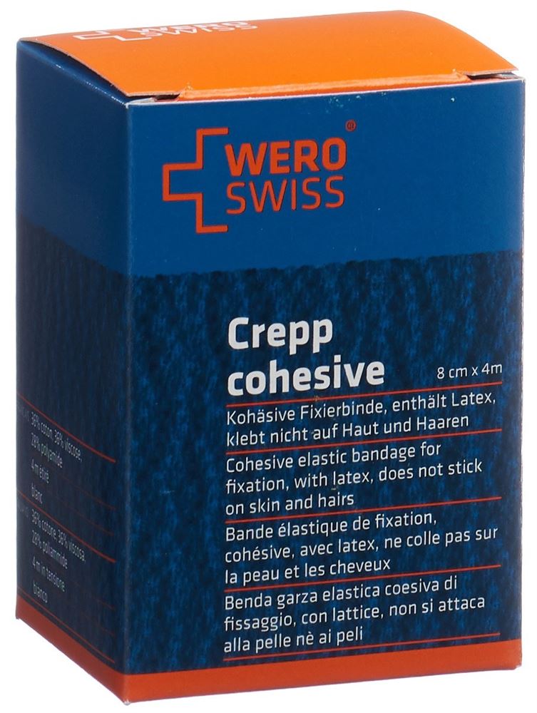 Image of Wero Swiss Lux K-10 Elastische Fixierbinde 4mx8cm weiss