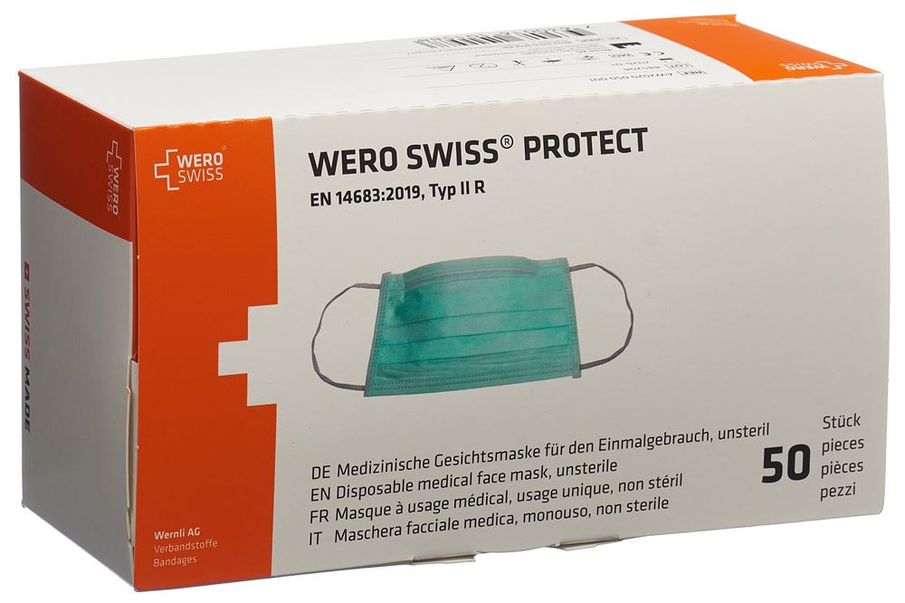 Image of Wero Swiss Protect Maske Typ IIR Box 50 Stk