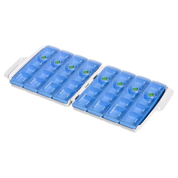 Wibox Pro pilulier 7 jours 4 cases/jour en coffret français