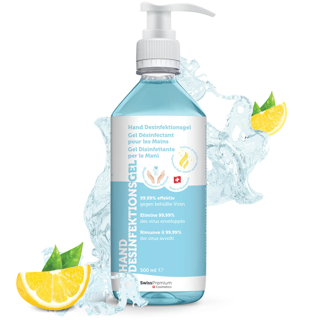 Wiesenberg Gel désinfectant mains Fresh Lemon 500 ml