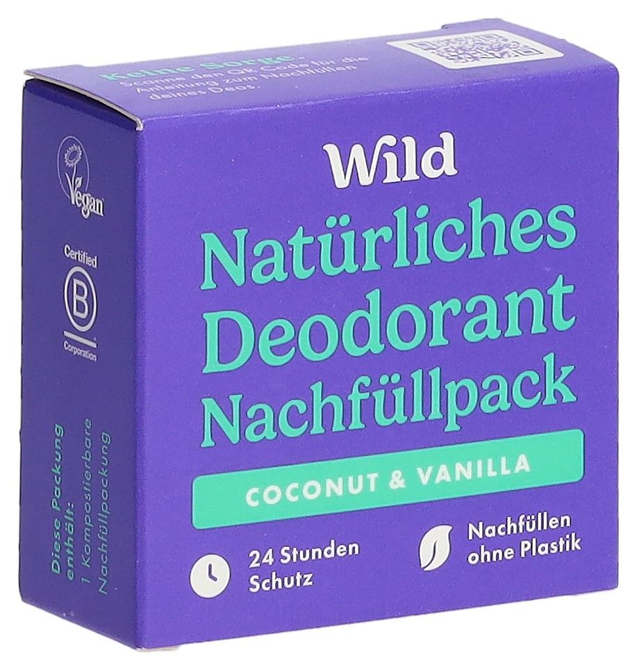 Wild Deodorant Stick Coconut Vanilla Nachfüll 40 g