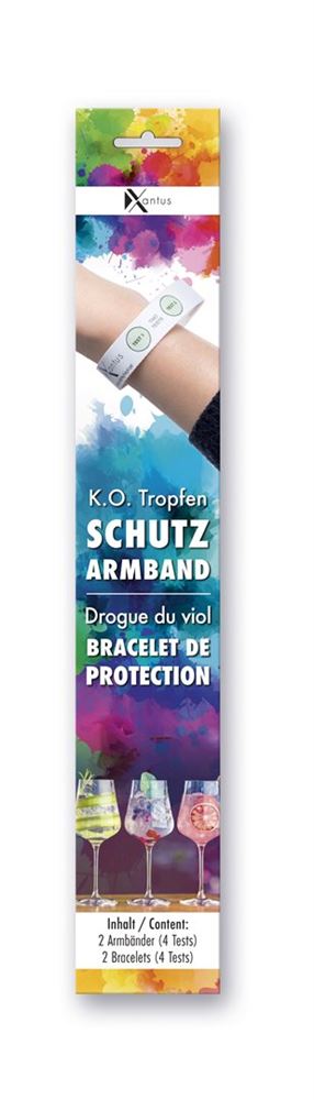 Xantus Drogue du violeur GHB bracelet de protection 2 pce