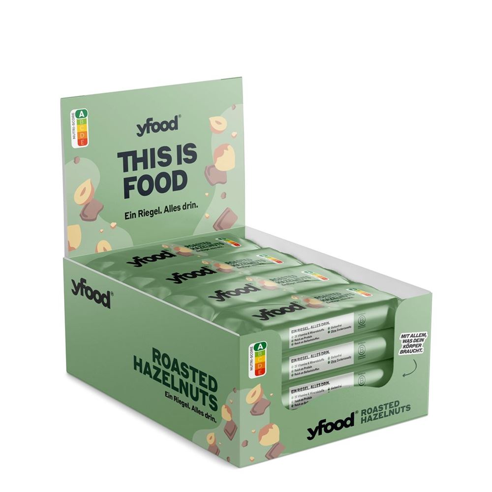 YFood High-Protein Riegel Chocolate & Hazelnut 12 x 60 g